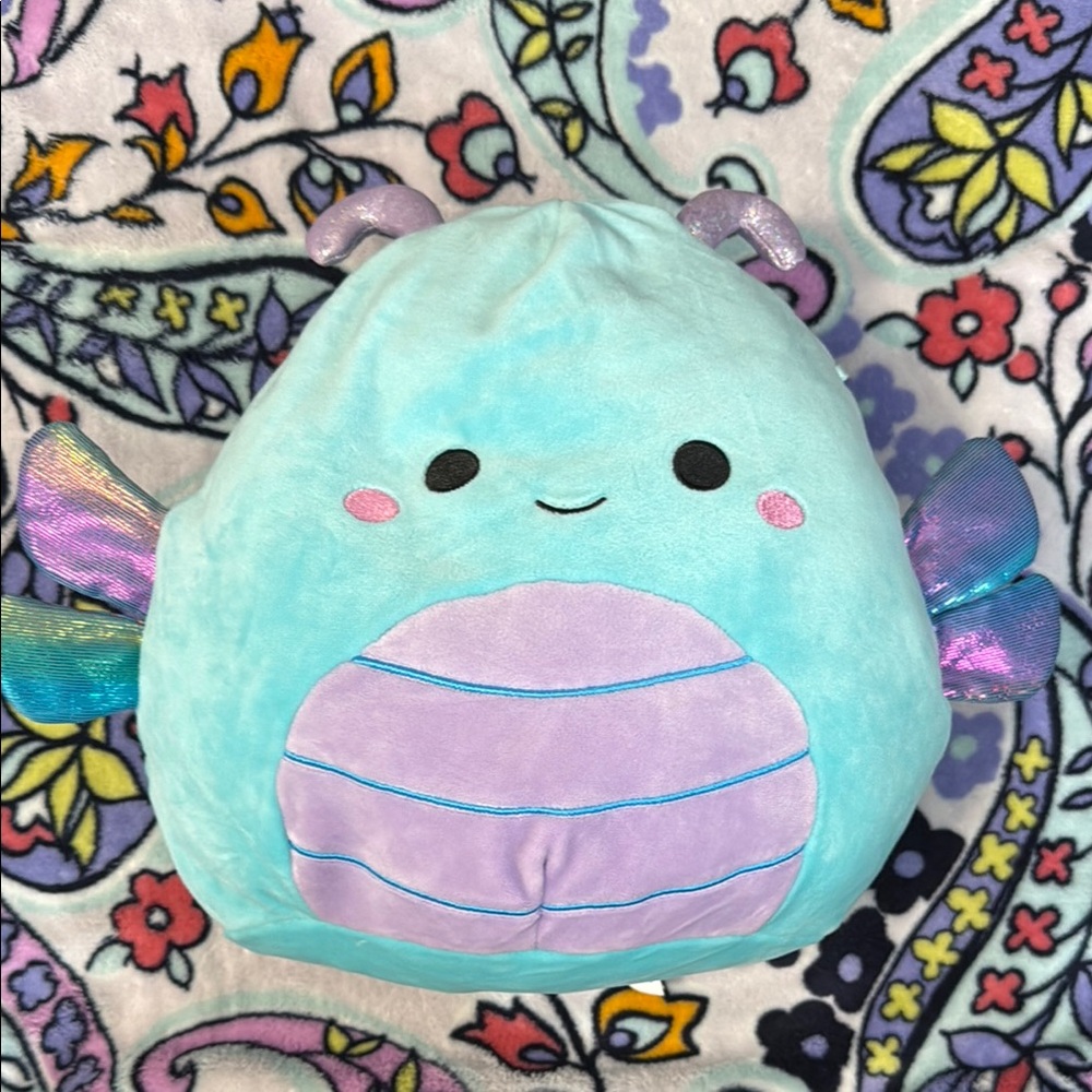 Squishmallows Aqua and Purple butterfly Plush Toy